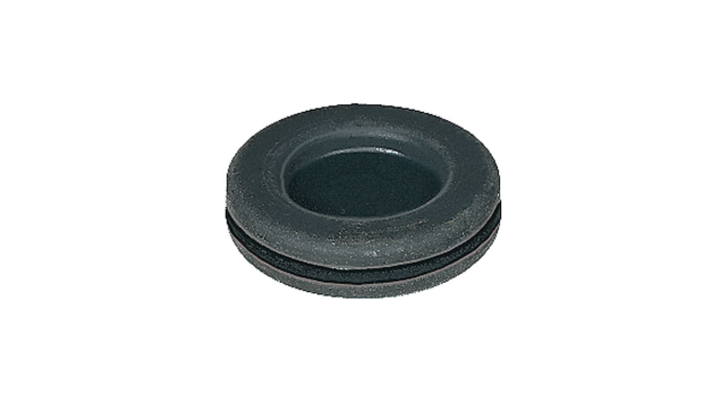 Passacavo Passacavi SES Sterling, Nero, in Policloroprene 2mm, diametri da Maximum of 16mm 22.5mm