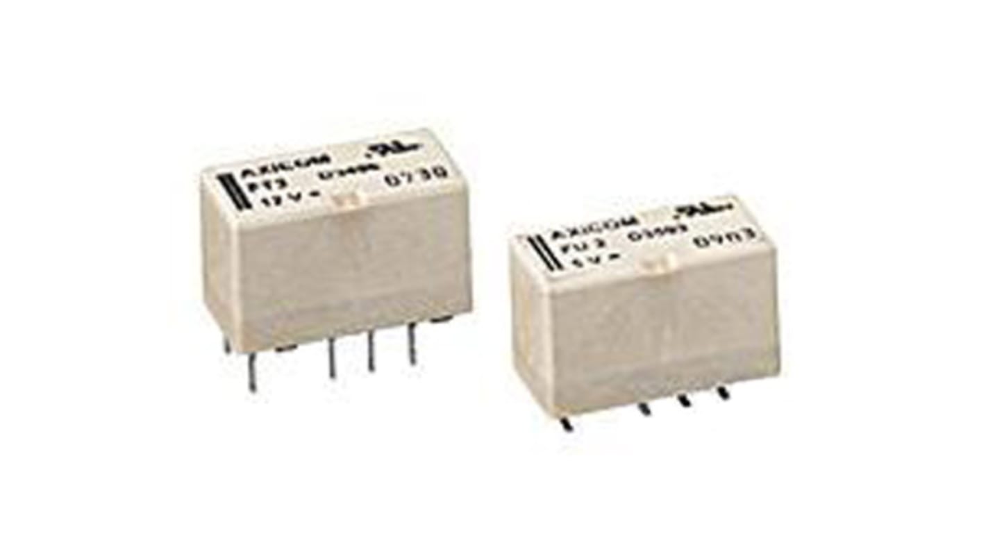 TE Connectivity Surface Mount Signal Relay, 12V dc Coil, 2A Switching Current, DPDT