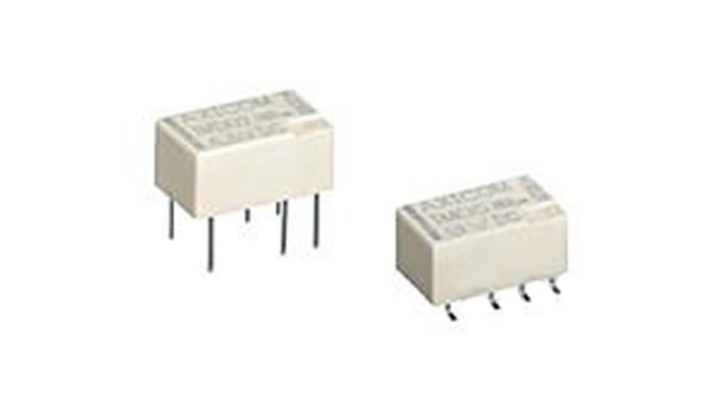 TE Connectivity Surface Mount Signal Relay, 5V dc Coil, 2A Switching Current, DPDT