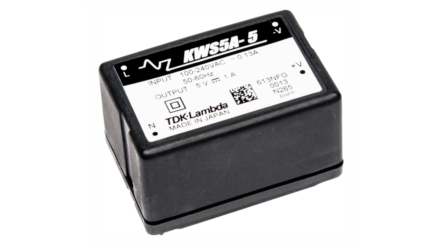 TDK-Lambda Schaltnetzteil, 12V dc / 450mA 5.4W 120 → 370 V dc, 85 → 265 V ac Gekapselt, PCB-Montage