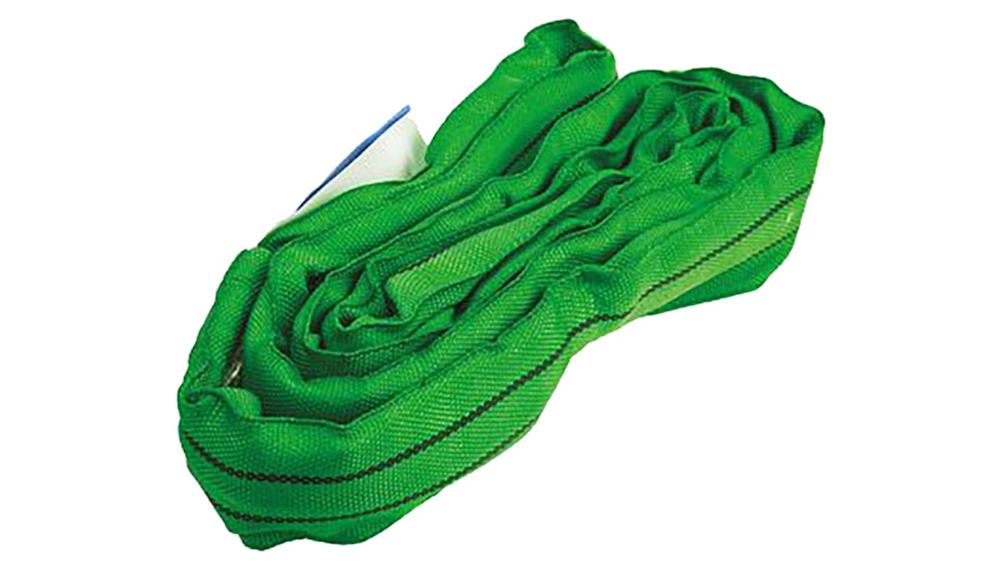 Imbracature di sollevamento ad anello RS PRO, 2t, lunghezza 5m, col. Verde