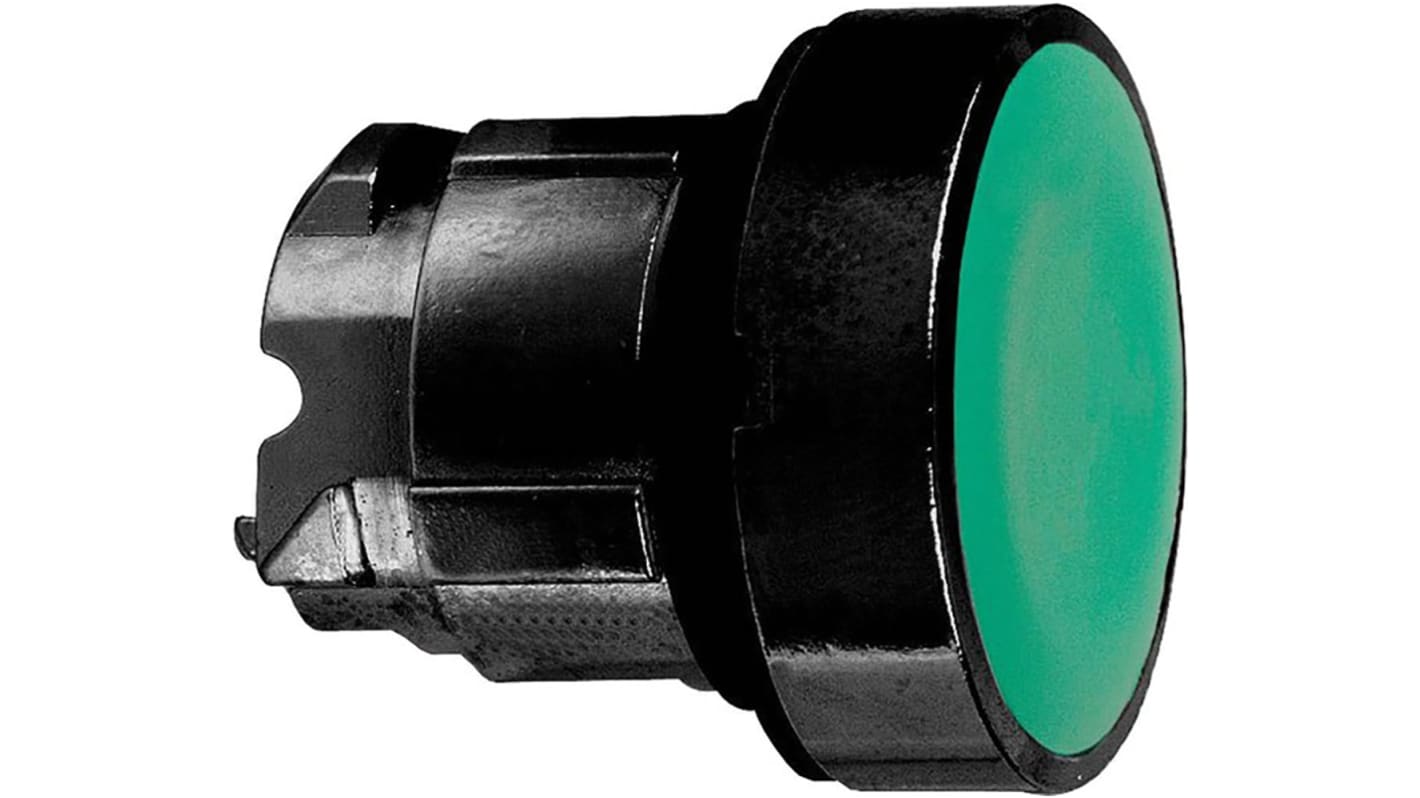 Schneider Electric Harmony XB4 Series Green Momentary Push Button Head, 22mm Cutout, IP66, IP67, IP69K