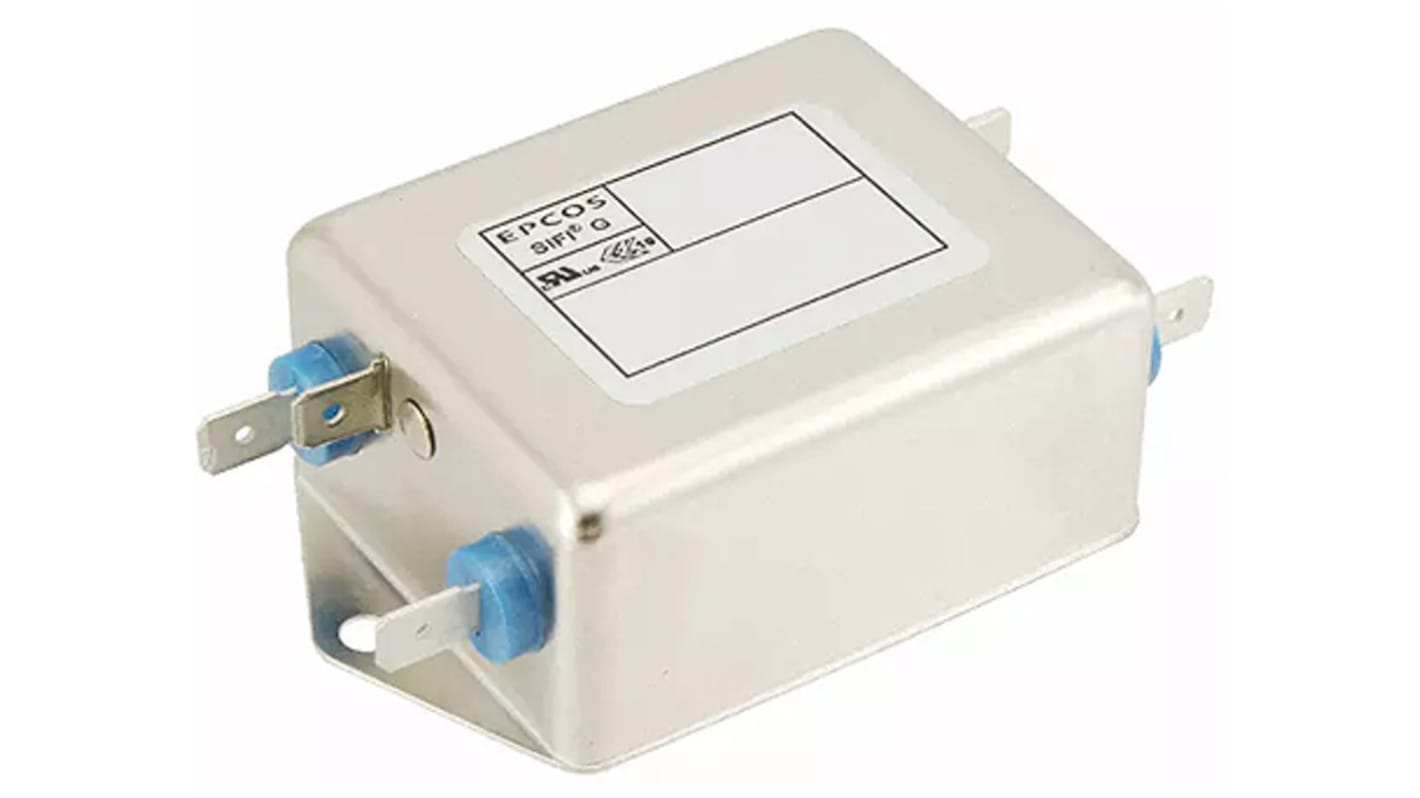 EPCOS B84112G EMV-Filter, 250 V ac/dc, 2A, Gehäusemontage, Öse, Laschensteckverbinder, 1-phasig 0 mA / 50 → 60Hz