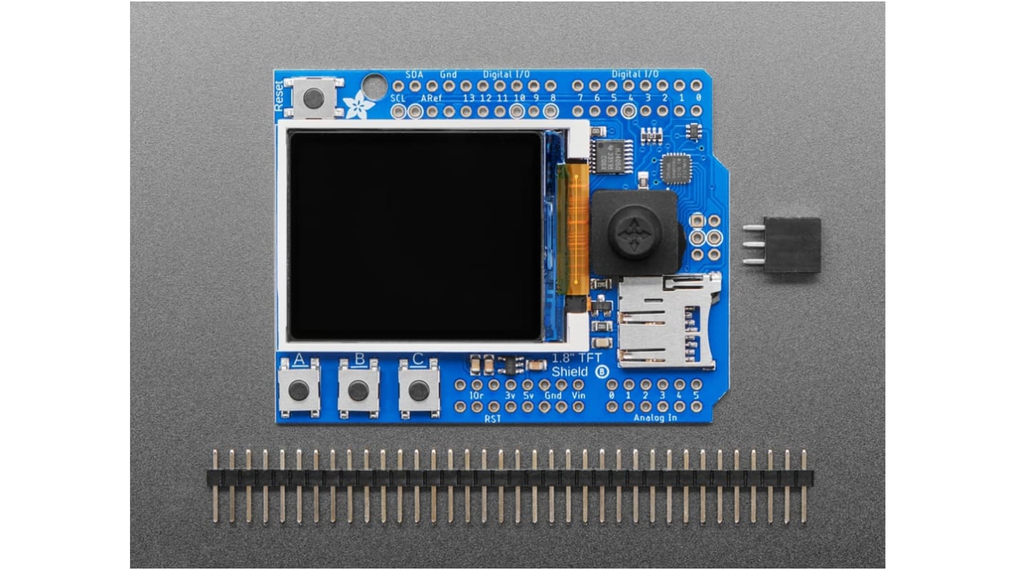 Modul displeje ADAFRUIT INDUSTRIES 1.8in Barevný displej LCD, klasifikace: Arduino Shield
