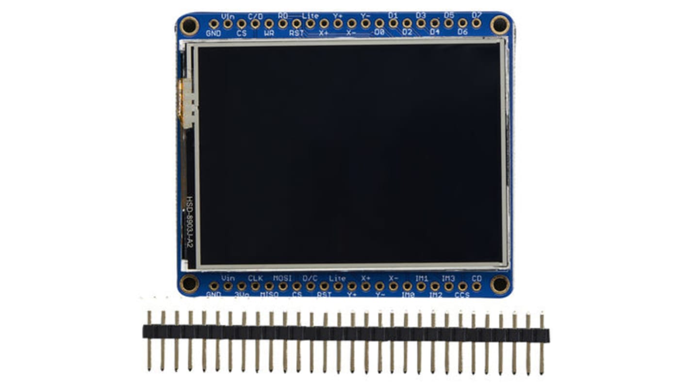 ADAFRUIT INDUSTRIES 2.4Zoll Anzeige, Resistiver Touchscreen TFT LCD Display