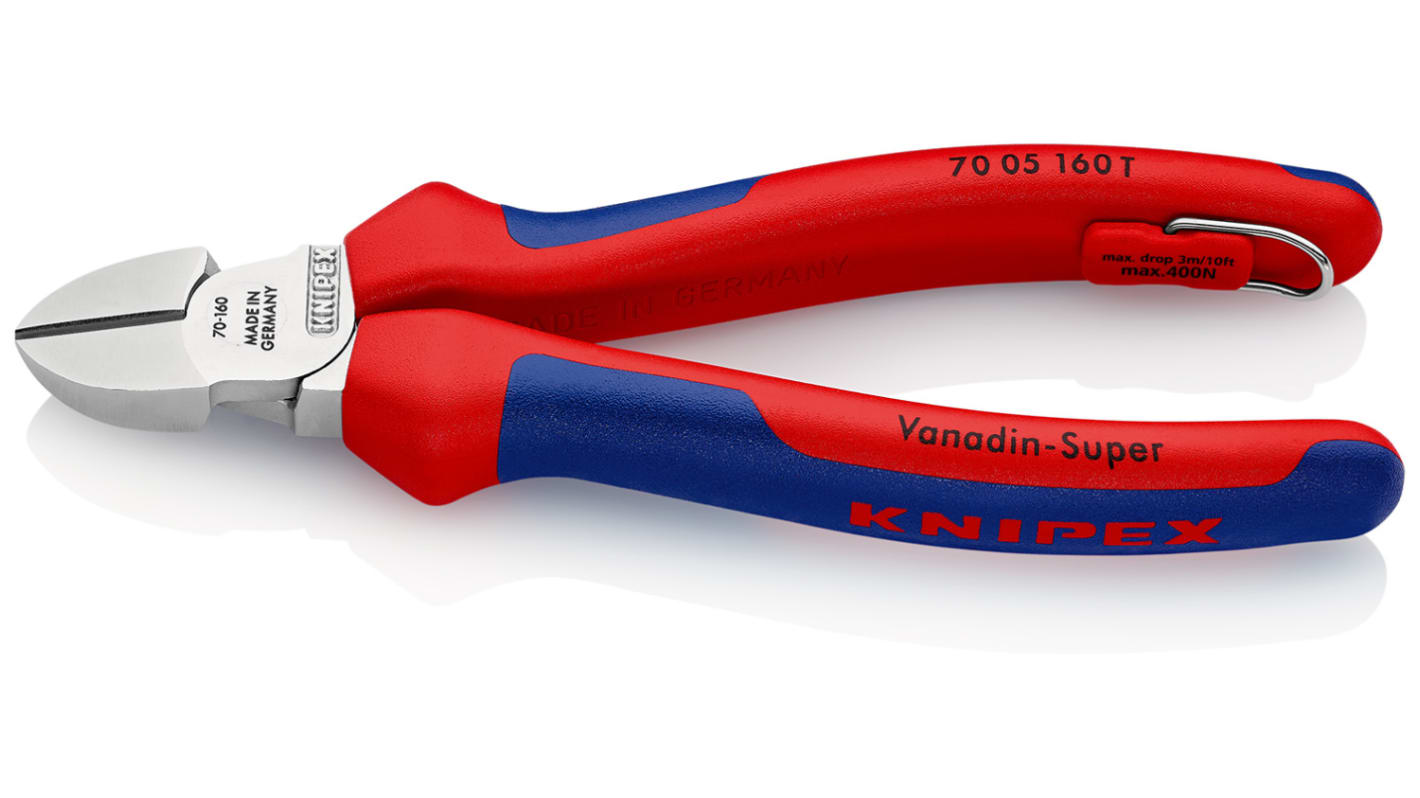 Knipex 70 05T Seitenschneider höhensicher 160 mm, Schneidleistung 4mm