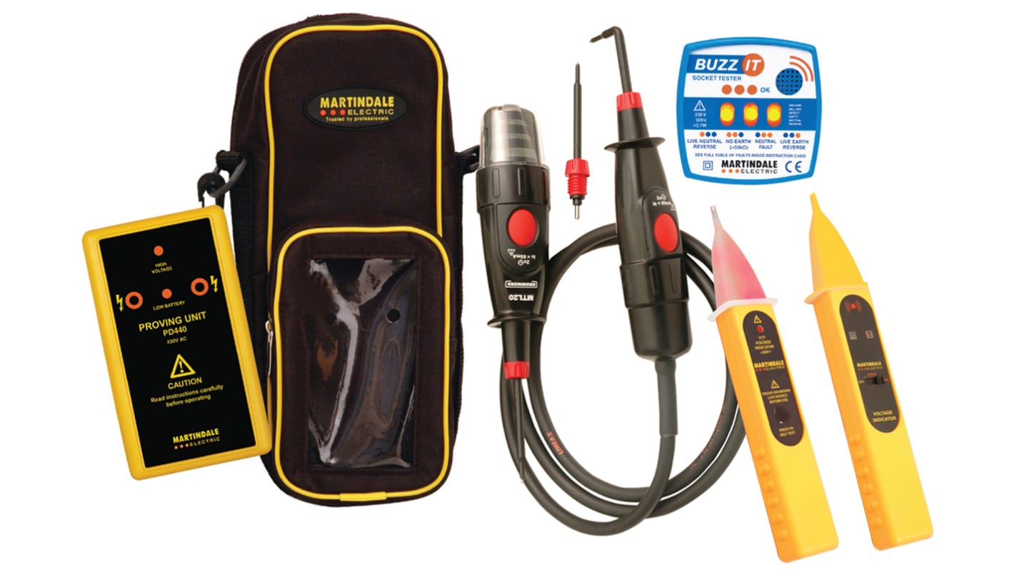 Martindale SMKIT20 Voltage Indicator & Proving Unit Kit, Kit Contents BZ101 Buzz-It Check Plug with Sounder for UK 13A