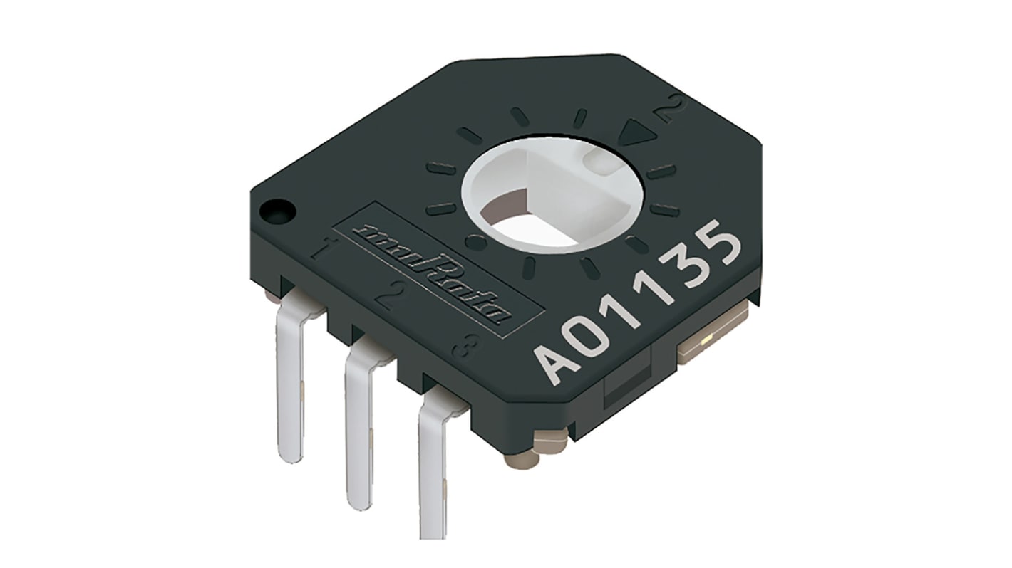 Murata 10kΩ SMD Drehwinkelsensor, Positionssensor 5 V dc, 12 x 11 x 1.9mm