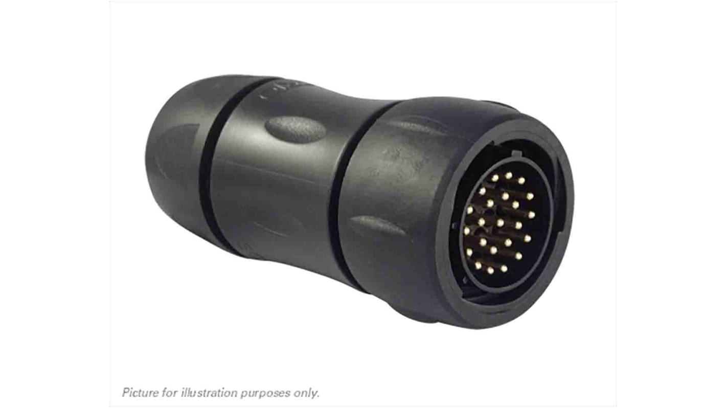 Souriau Circular Connector, 32 Contacts, Cable Mount, Socket, Male, IP68, IP69K, UTS Series