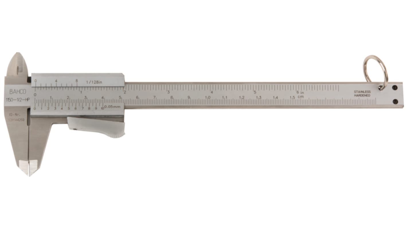 Bahco 150mm Vernier Caliper Caliper 0.05 mm Resolution, Metric & Imperial