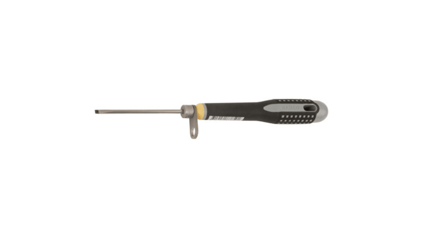 Bahco Slotted Screwdriver, 0.5 mm Tip, 75 mm Blade, 107 mm Overall