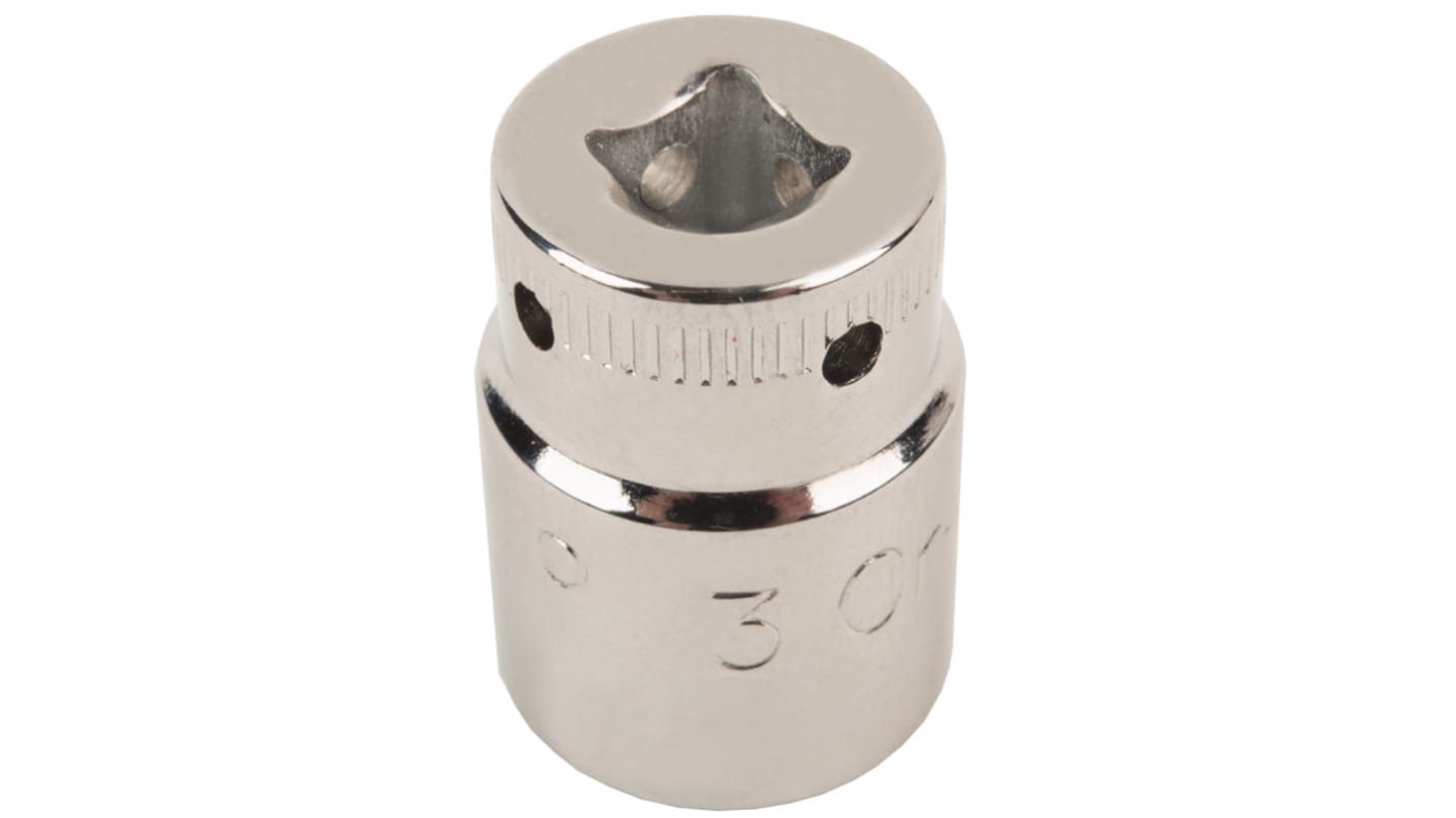 Bahco 1/4 in Drive 6mm Standard Socket, 6 point, 24.7 mm Overall Length