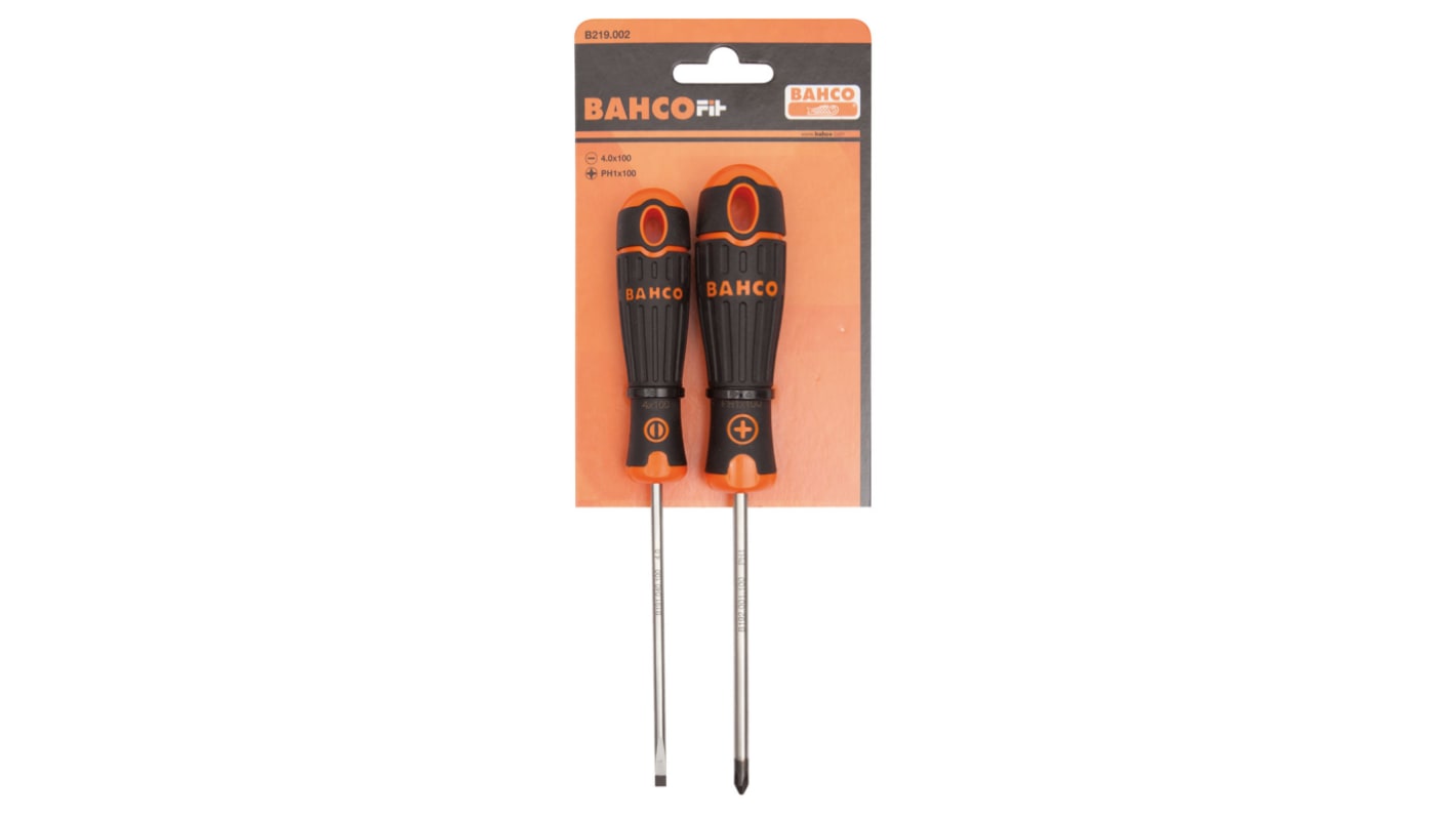 Bahco B219.002 Phillips; Slotted Screwdriver Set, 2-Piece