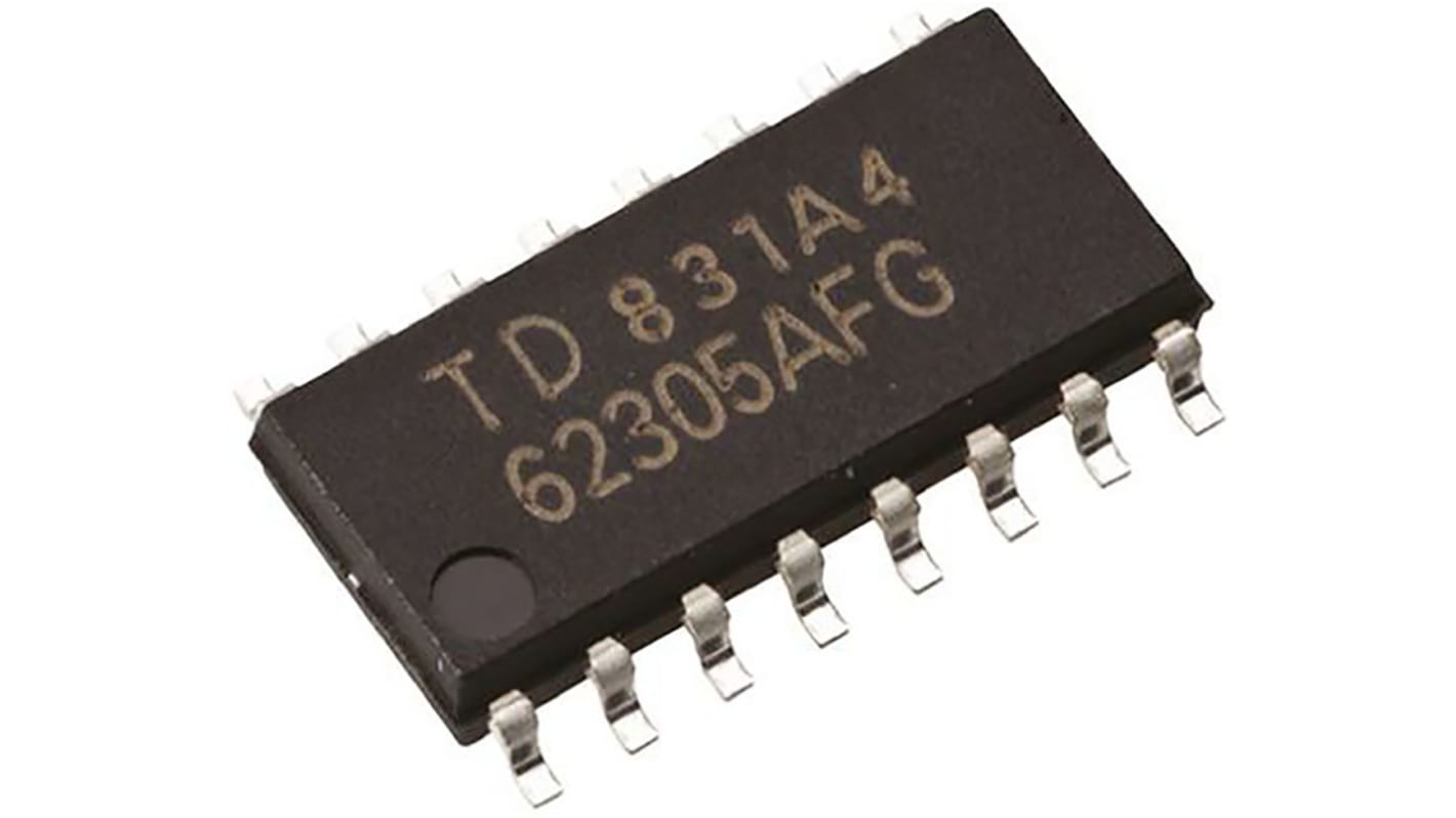 ROHM NPN Darlington-Paar 60 V 500 mA, Array 7 HFE:1000, SOP 16-Pin Single & Common Emitter