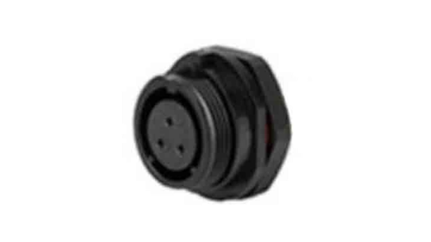 Conector circular RS PRO hembra de 3 vías hembra, Montaje en Panel, IP68