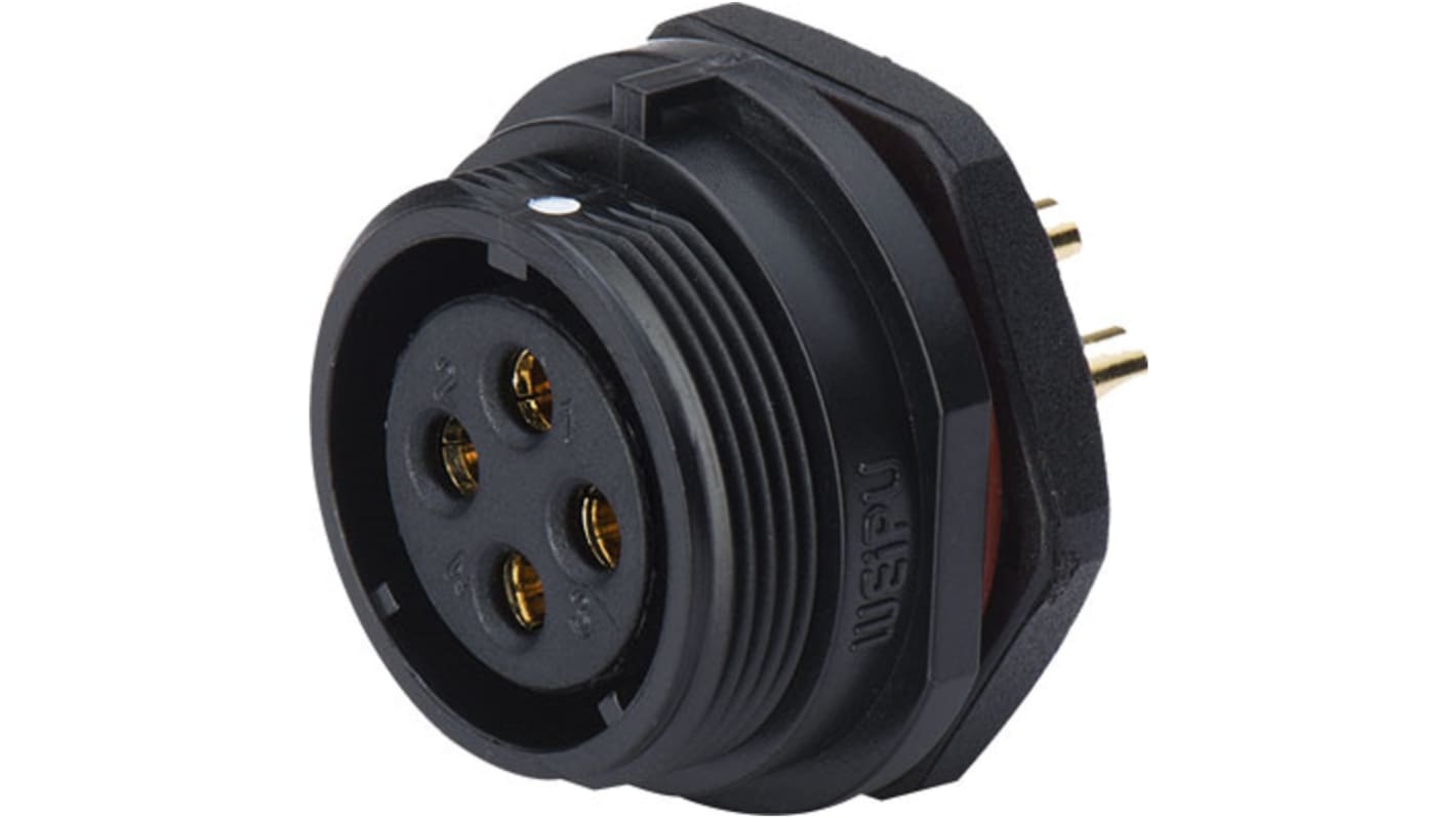 Conector circular RS PRO hembra de 5 vías hembra, Montaje en Panel, IP68