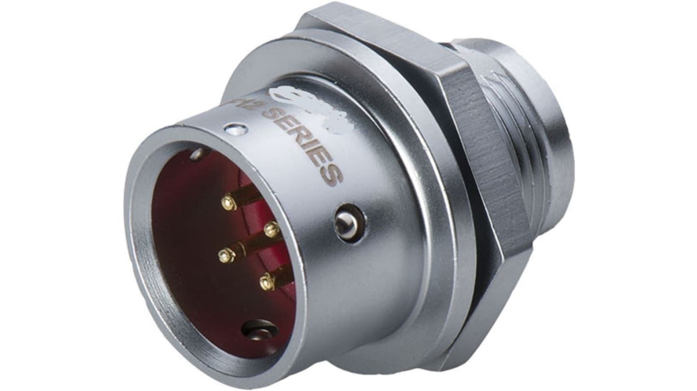 RS PRO Circular Connector, 4 Contacts, Panel Mount, M12 Connector, Plug, Male, IP67