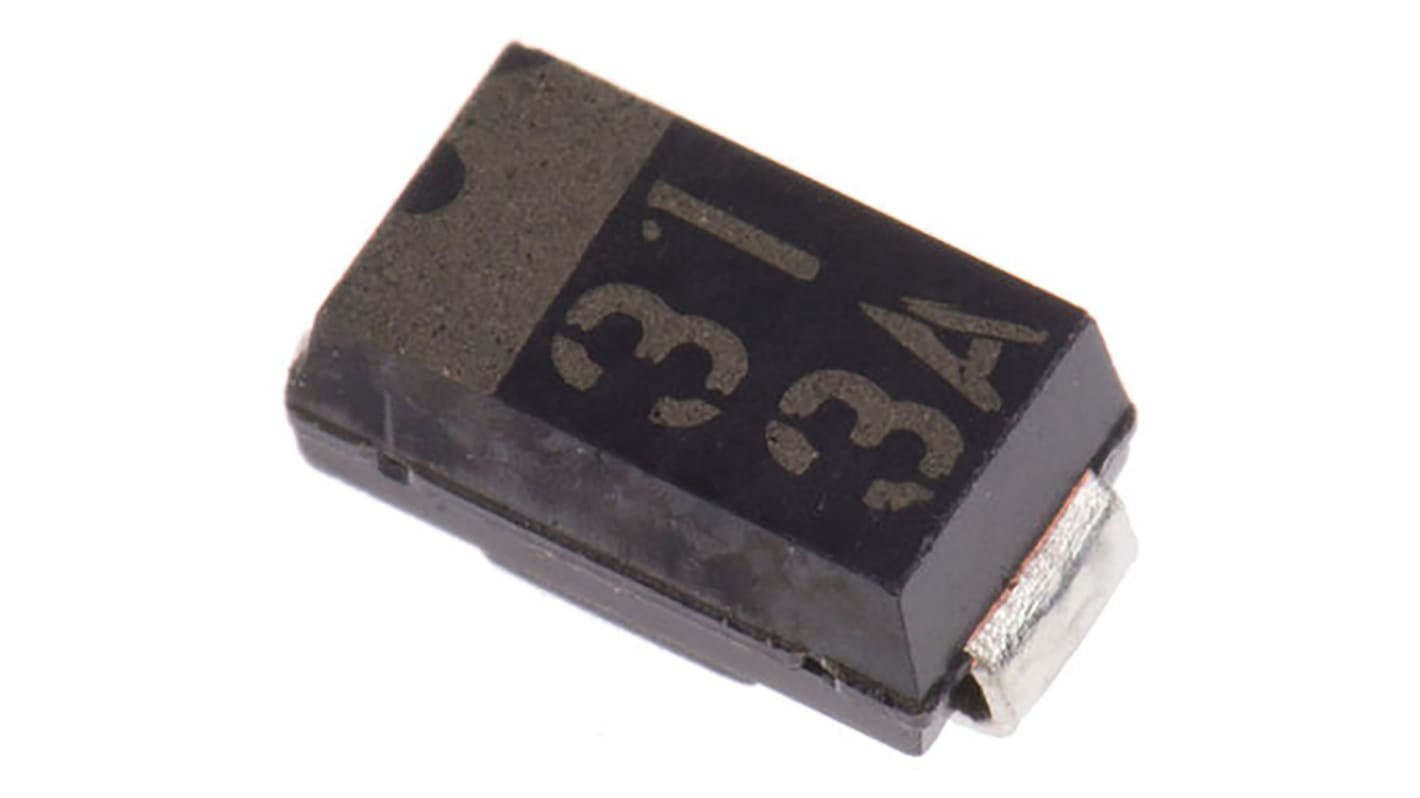ROHM 4.7 x 2.8 x 2.2mm Jednoduchý PTZTE2515B +150 °C 1 W 10μA 10Ω Povrchová montáž 15V 1, SOD-106, počet kolíků: