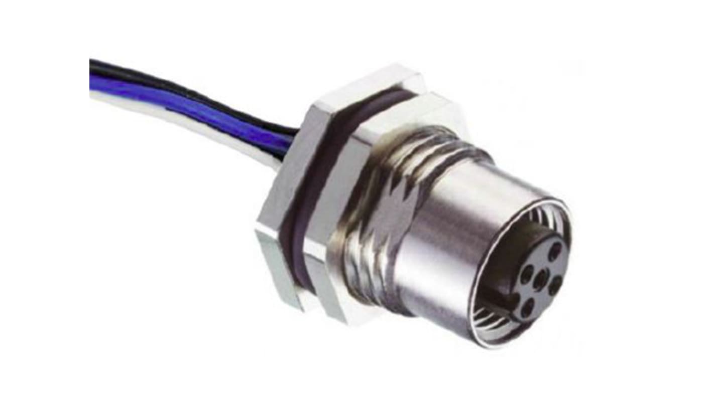 Conector circular RS PRO hembra de 4 vías hembra, IP67