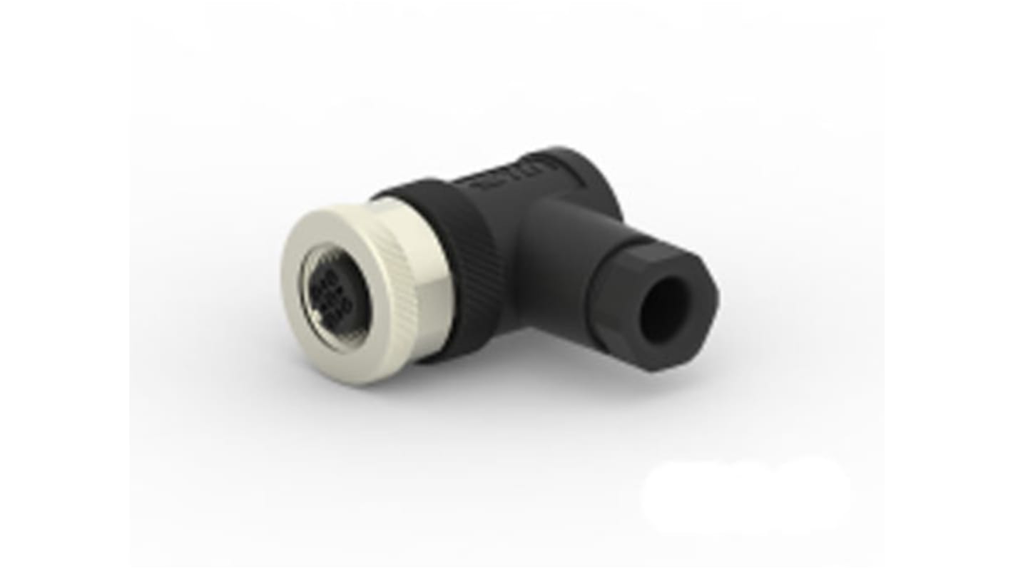 TE Connectivity Circular Connector, 3 Contacts, Cable Mount, M12 Connector, Socket, Female, IP67, T411 Series