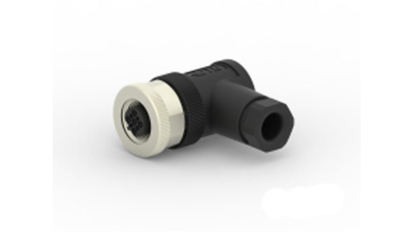 TE Connectivity Circular Connector, 5 Contacts, Cable Mount, M12 Connector, Socket, Female, IP67, T411 Series