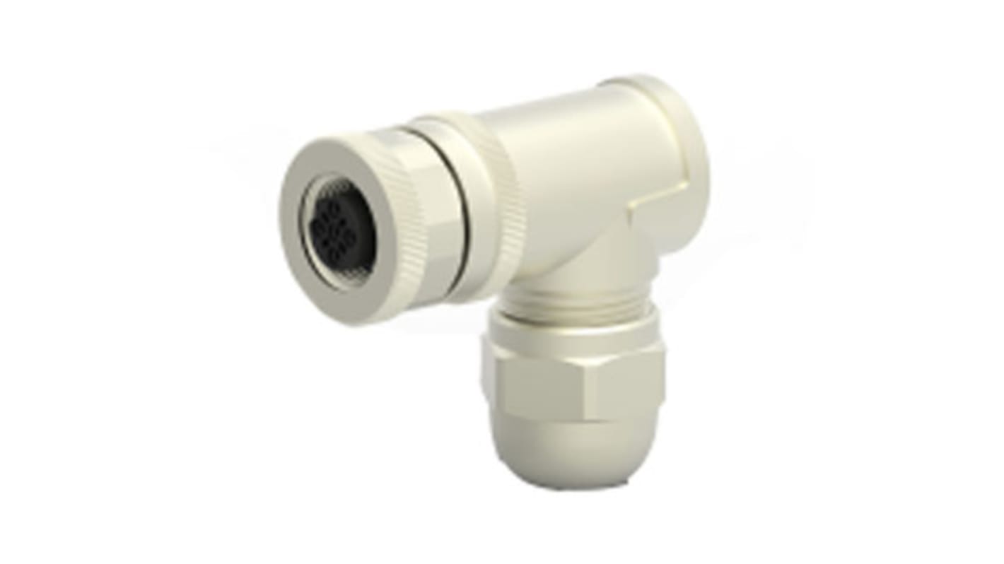 TE Connectivity Circular Connector, 5 Contacts, Cable Mount, M12 Connector, Socket, Female, IP67, T411 Series