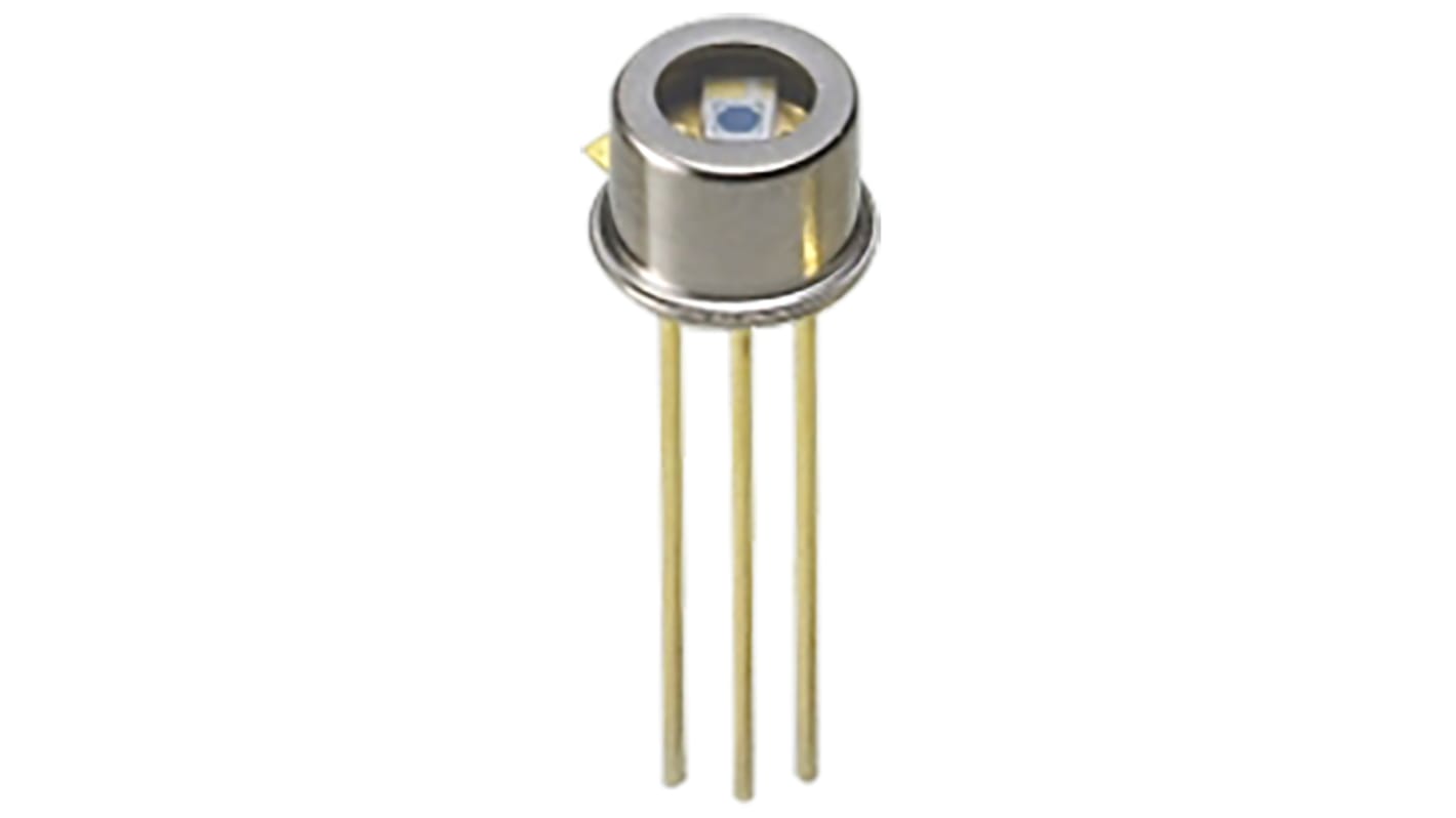 Hamamatsu S5972 Fotodiode IR, Sichtbares Licht 800nm Si, THT TO18-Gehäuse 3-Pin