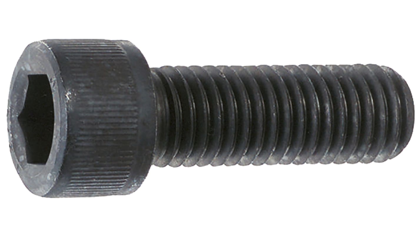 RS PRO Zylinderkopf Innensechskantschraube, Stahl schwarz passiviert, M16 x 2mm, 30mm