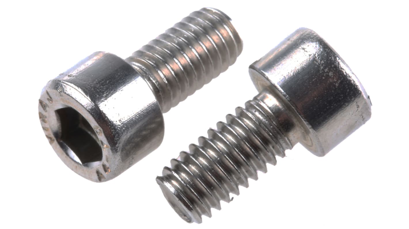 Rs Pro Plain Stainless Steel Hex Socket Cap Screw Din 912 M8 X 12mm Rs