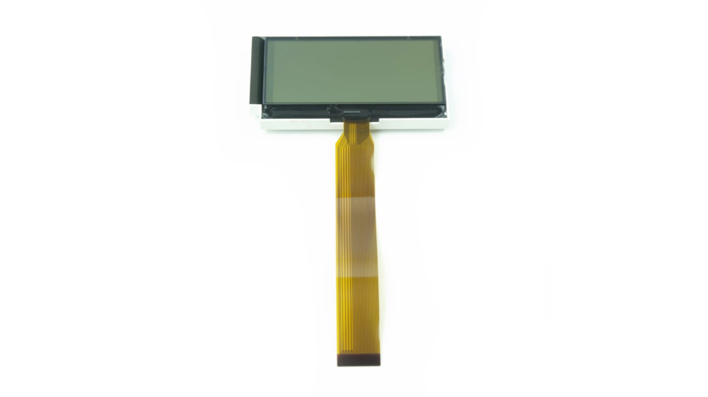 Intelligent Display Solutions Monochrom LCD, Graphisch 128 x 64, Hintergrund Schwarz reflektiv, 8-Bit parallel, I2C,