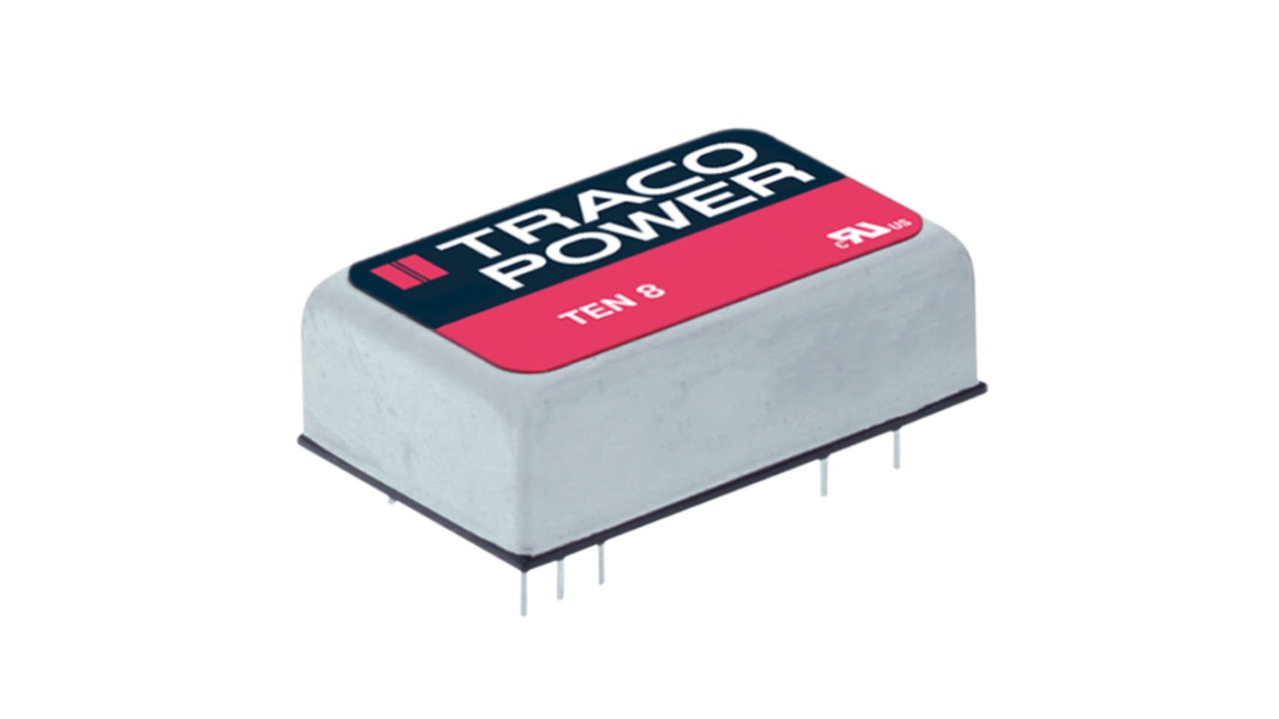 TRACOPOWER TEN 8 DC/DC-Wandler 8W 24 V dc IN, 5V dc OUT / 1.5A Durchsteckmontage 1.5kV dc isoliert