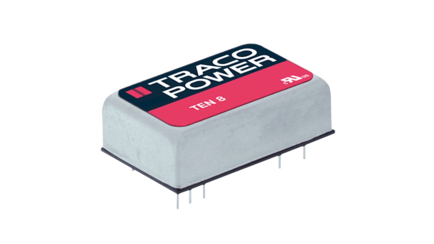 TRACOPOWER TEN 8 DC/DC-Wandler 8W 24 V dc IN, 12V dc OUT / 665mA Durchsteckmontage 1.5kV dc isoliert