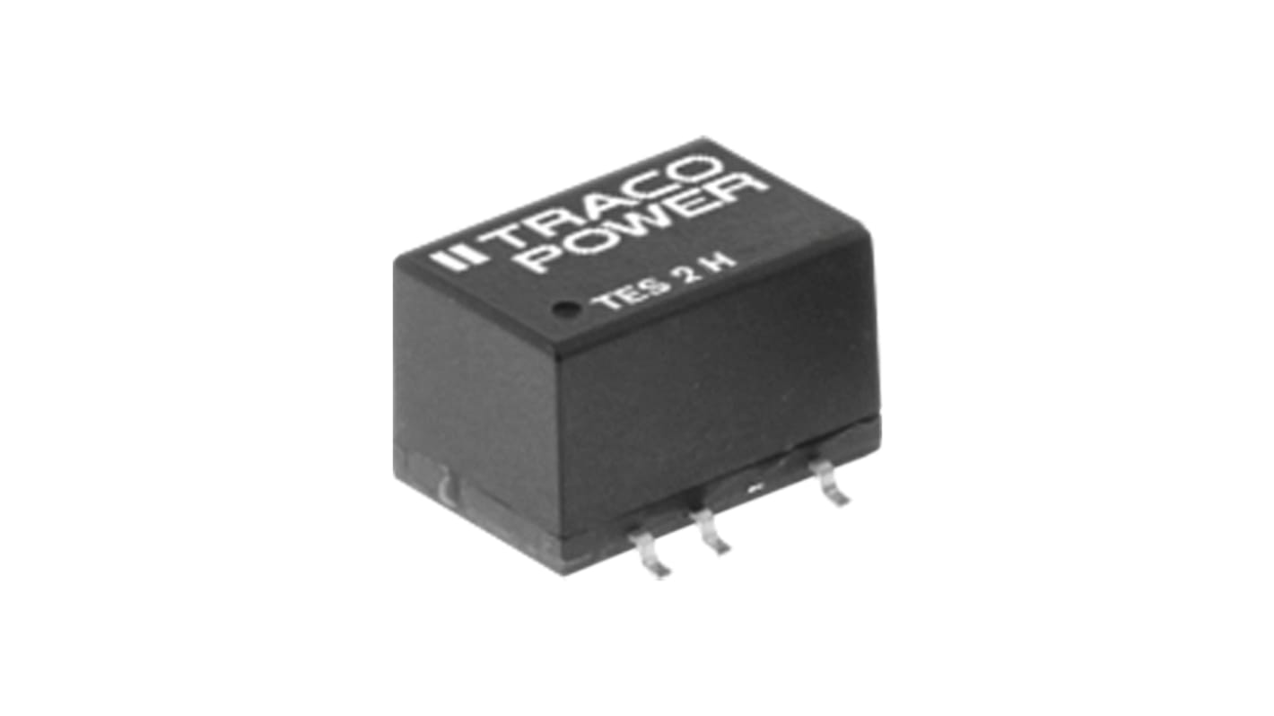 Convertisseur DC-DC TRACOPOWER, TES 2H, Montage traversant, 2W, 2 sorties, ±15V c.c., 66mA