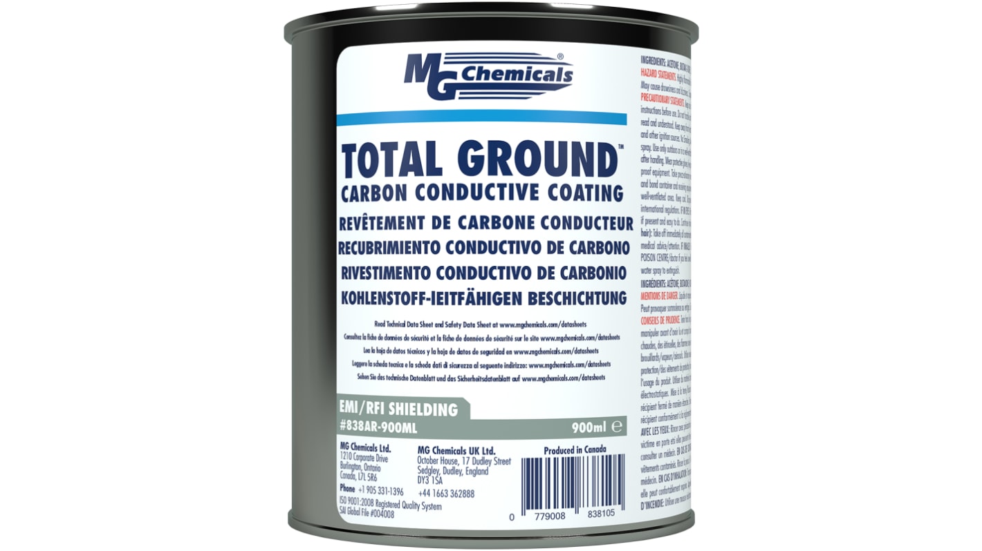 Laca conductora MG Chemicals de color Negro, Lata de 850 ml