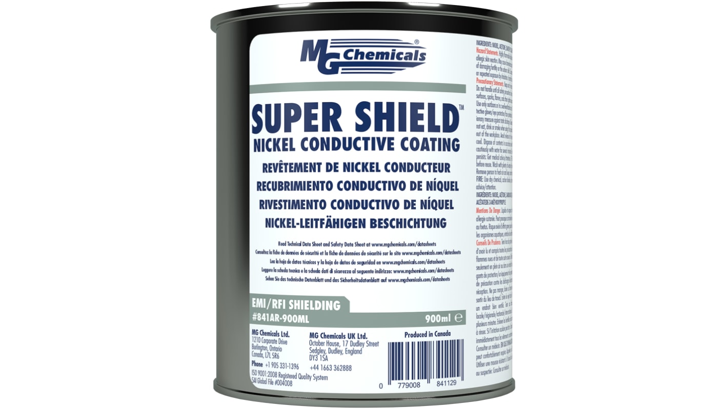 Peinture conductrice MG Chemicals, Nickel, Gris, Boîte 850 ml