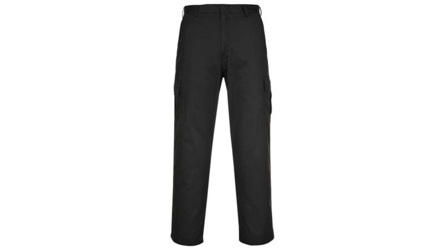 RS PRO Black Men's Polycotton Work Trousers 32in