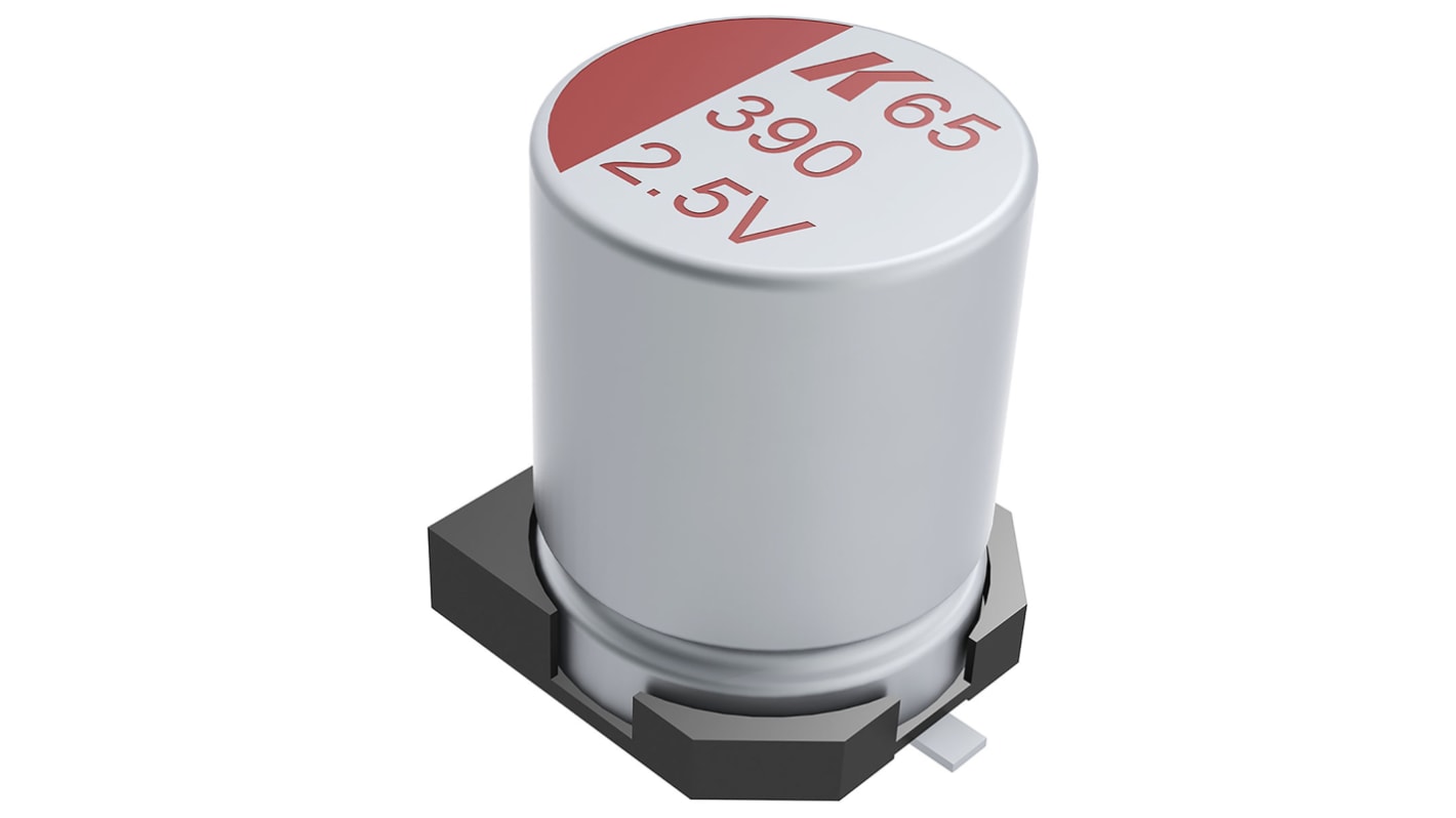 KEMET 220μF Surface Mount Polymer Capacitor, 6.3V dc