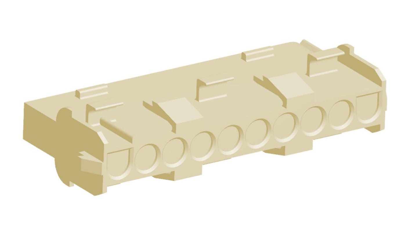 TE Connectivity, Universal MATE-N-LOK Female Connector Housing, 6.35mm Pitch, 10 Way, 1 Row