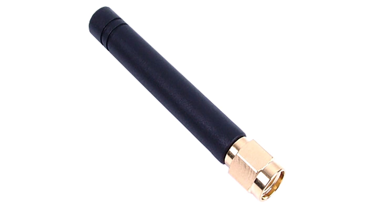 Siretta DELTA14/SMAM/S/RP/11 Stubby WiFi Antenna with SMA RP Connector, Bluetooth (BLE), WiFi