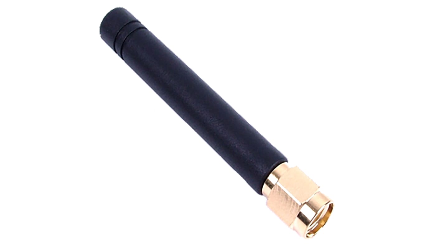 Siretta DELTA1A/x/SMAM/S/S/11 Stubby Multiband Antenna with SMA Connector, 2G (GSM/GPRS), 3G (UTMS), 4G, 4G (LTE