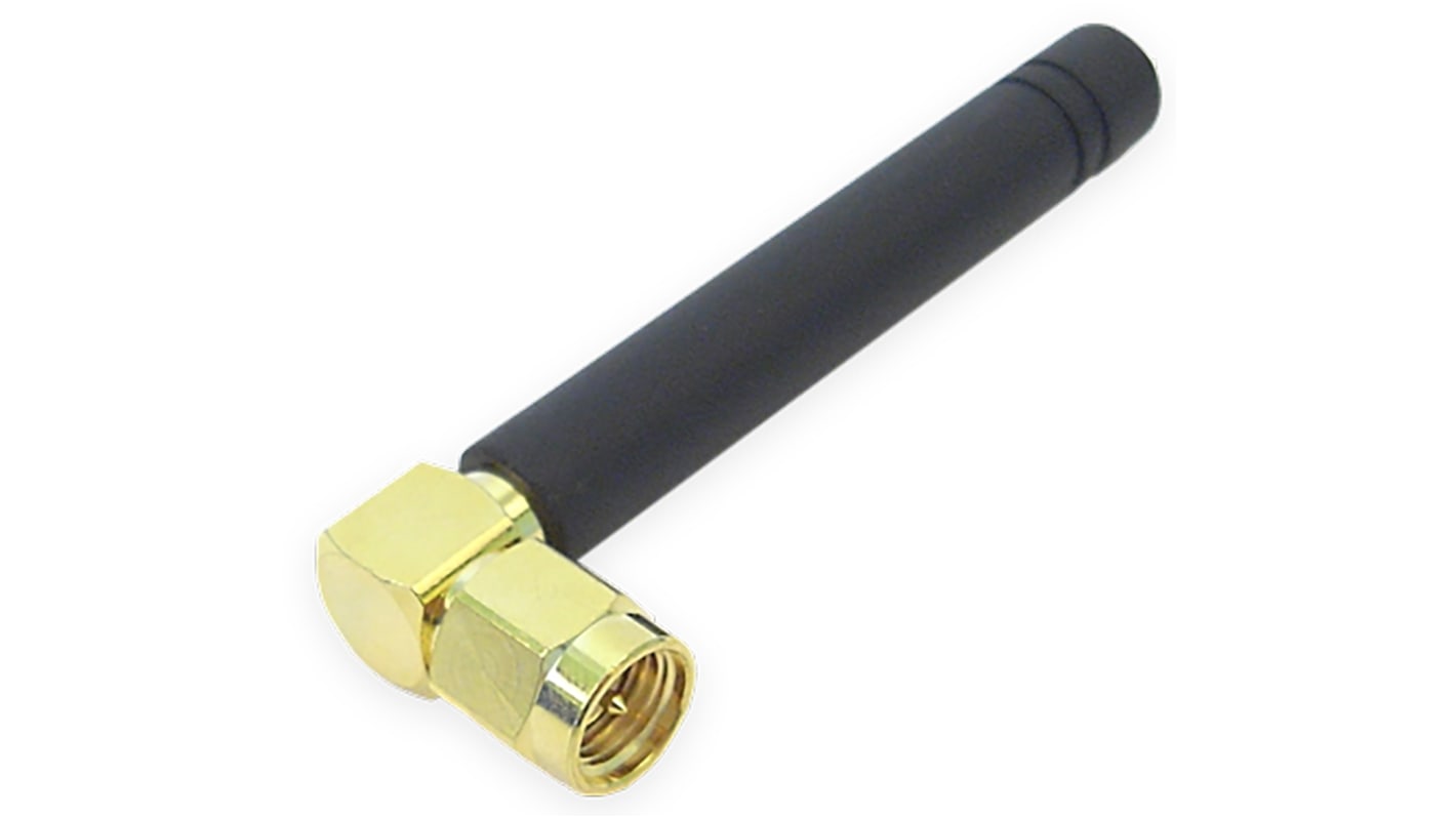 Siretta DELTA2A/x/SMAM/S/RA/11 Stubby Multiband Antenna with SMA Connector, 2G (GSM/GPRS), 3G (UTMS), 4G, 4G (LTE