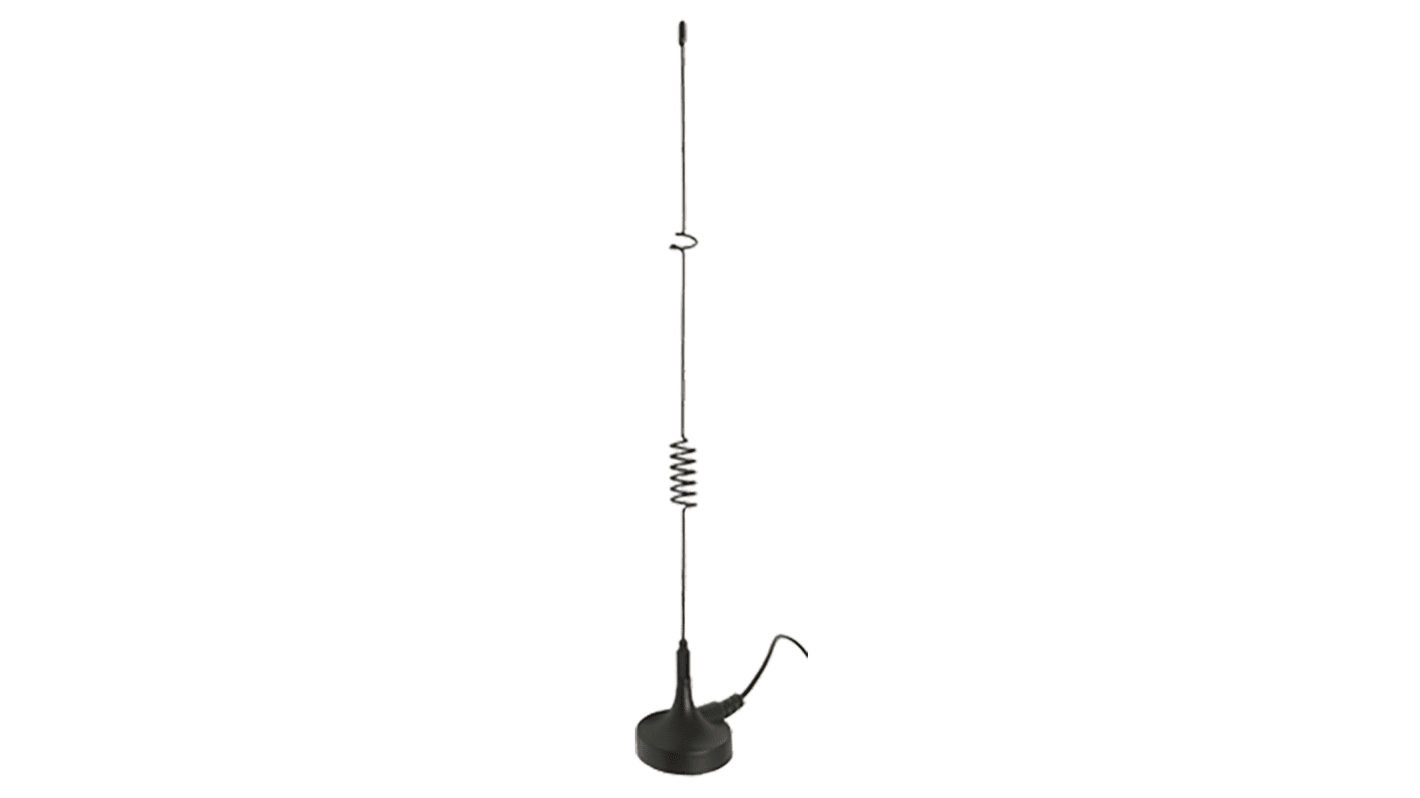 Siretta MIKE2A/5M/SMAM/S/S/26 Whip Multiband Antenna with SMA Connector, 2G (GSM/GPRS), 3G (UTMS), 4G, 4G (LTE Cat-M),