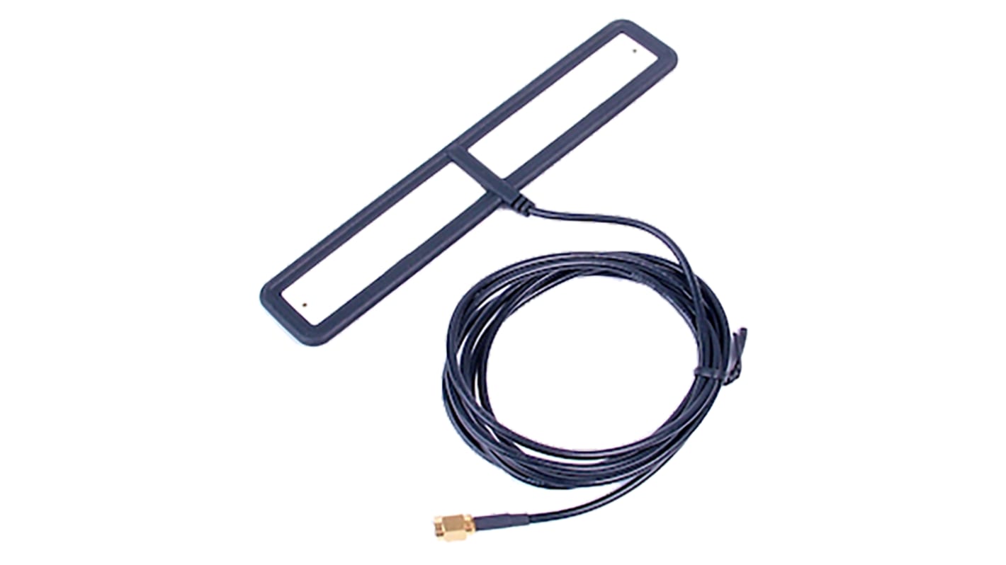 Omnidirezionale Antenna multibanda Siretta Dipolo ALPHA40/2.5M/SMAM/S/S/29 Adesivo Barra a T, Interno SMA Maschio 2dBi