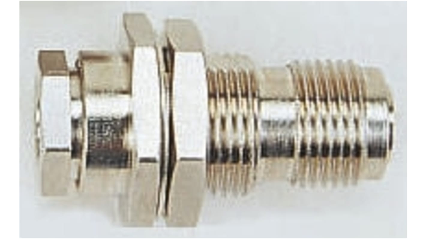 Conector coaxial Telegartner J01013A2224, Hembra, Recto, Impedancia 75Ω, Montaje en Panel, 0 to 4GHz +165°C -65°C, RG59