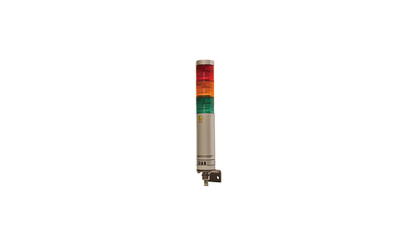 Patlite AR-70 Series Amber, Green, Red Flashing Effect Incandescent Beacon, 24 V ac/dc, LED Bulb, AC, DC, IP54, IP65