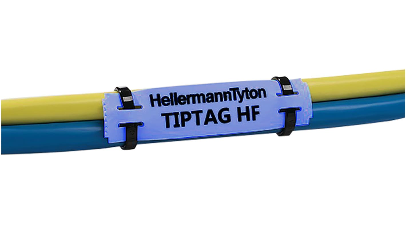 HellermannTyton, 556-20080 TIPTAG11X100BU-PO-BU, ケーブルマーカアクセサリー 青 あり