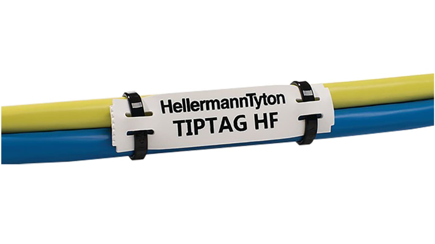 HellermannTyton, 556-20079 TIPTAG11X100WH-PO-WH, ケーブルマーカアクセサリー 白 あり