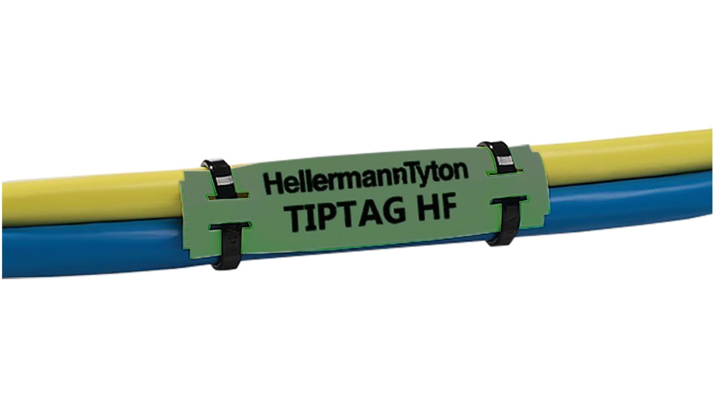 HellermannTyton, TIPTAG11GNX100S, ケーブルマーカアクセサリー 緑 あり