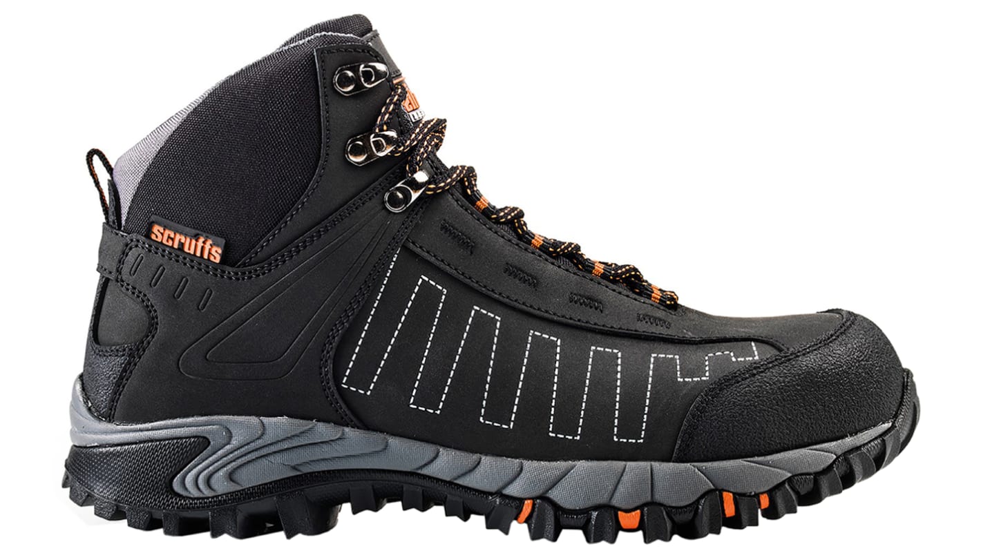 Botas de seguridad Scruffs, serie Cheviot de color Negro, talla 42, S3 SRA