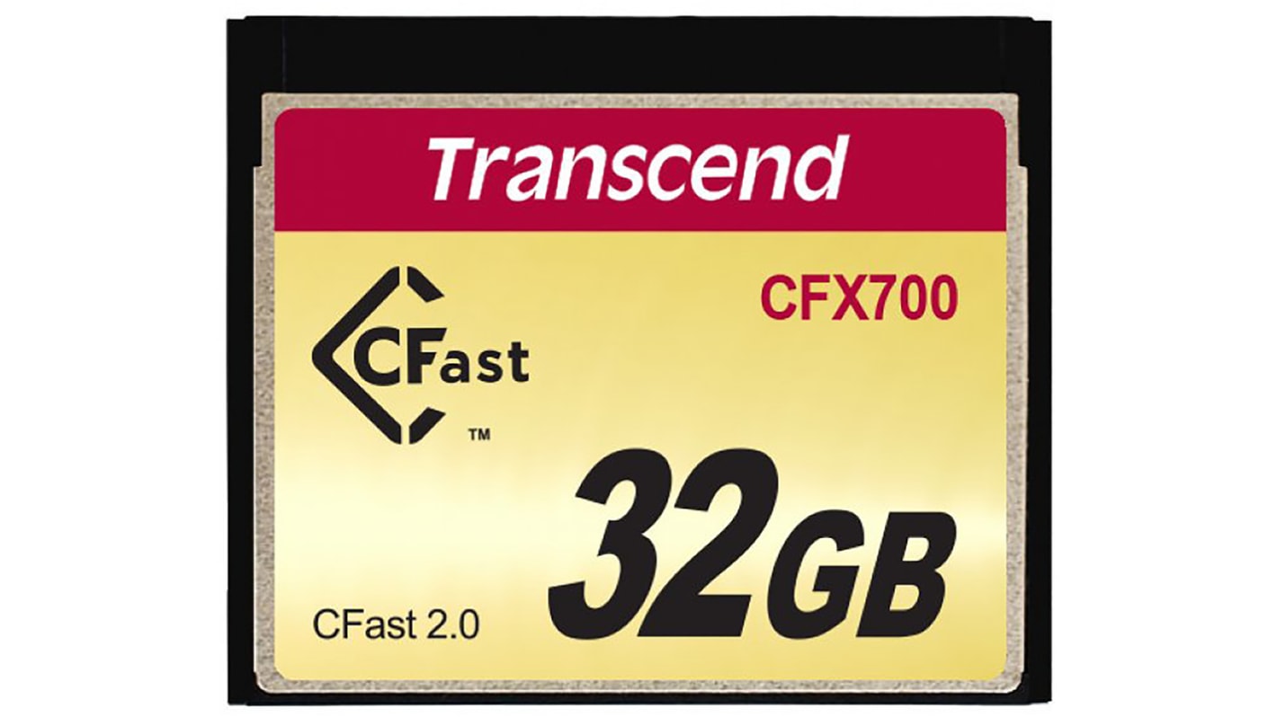 Transcend, CF-kort CFast Ja, 32 GB CFX700 SLC